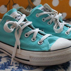 Converse CT All-Star FX Ox Teal/White 108813F Chuck Taylor Low Top (W-Size 7)